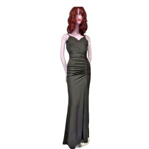 Emerald Sundae Juniors' High-Slit Prom Gown, NWT